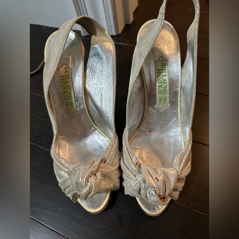 Guillaume Hinfray Silver slingback